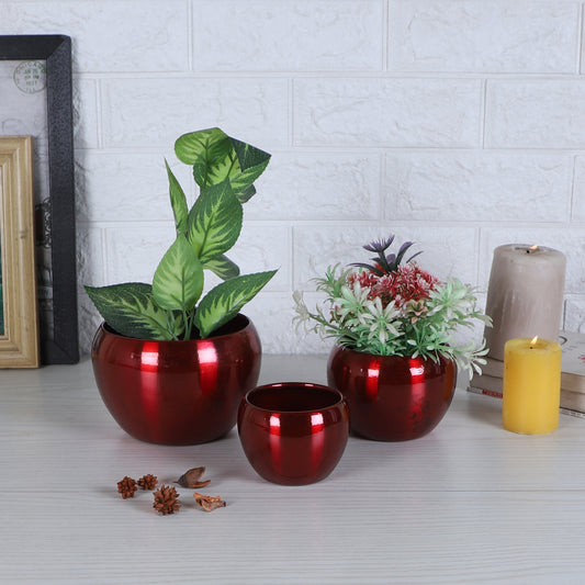 Apple Planter Set of 3