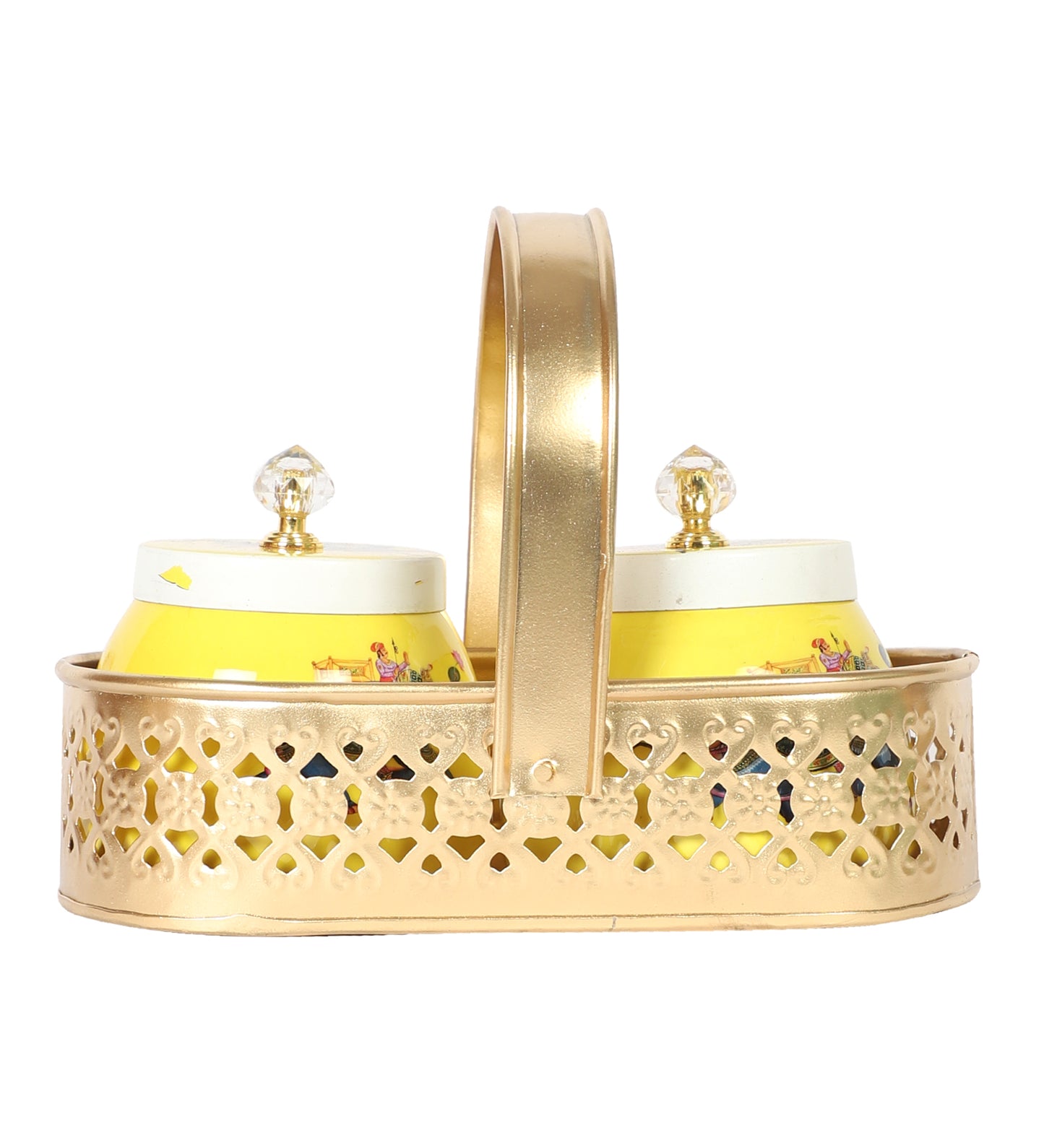 Blue Elephant Print Jars basket Set of 3