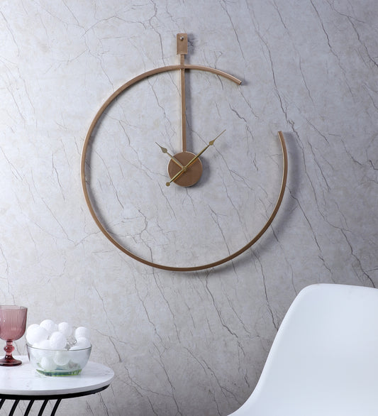 Gold Half Ring Clock