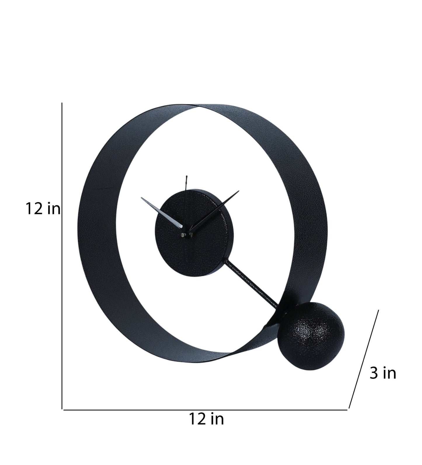 Black Round Ball Table Clock