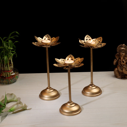 Small Cut Detachable Tealight Holder Set of 3