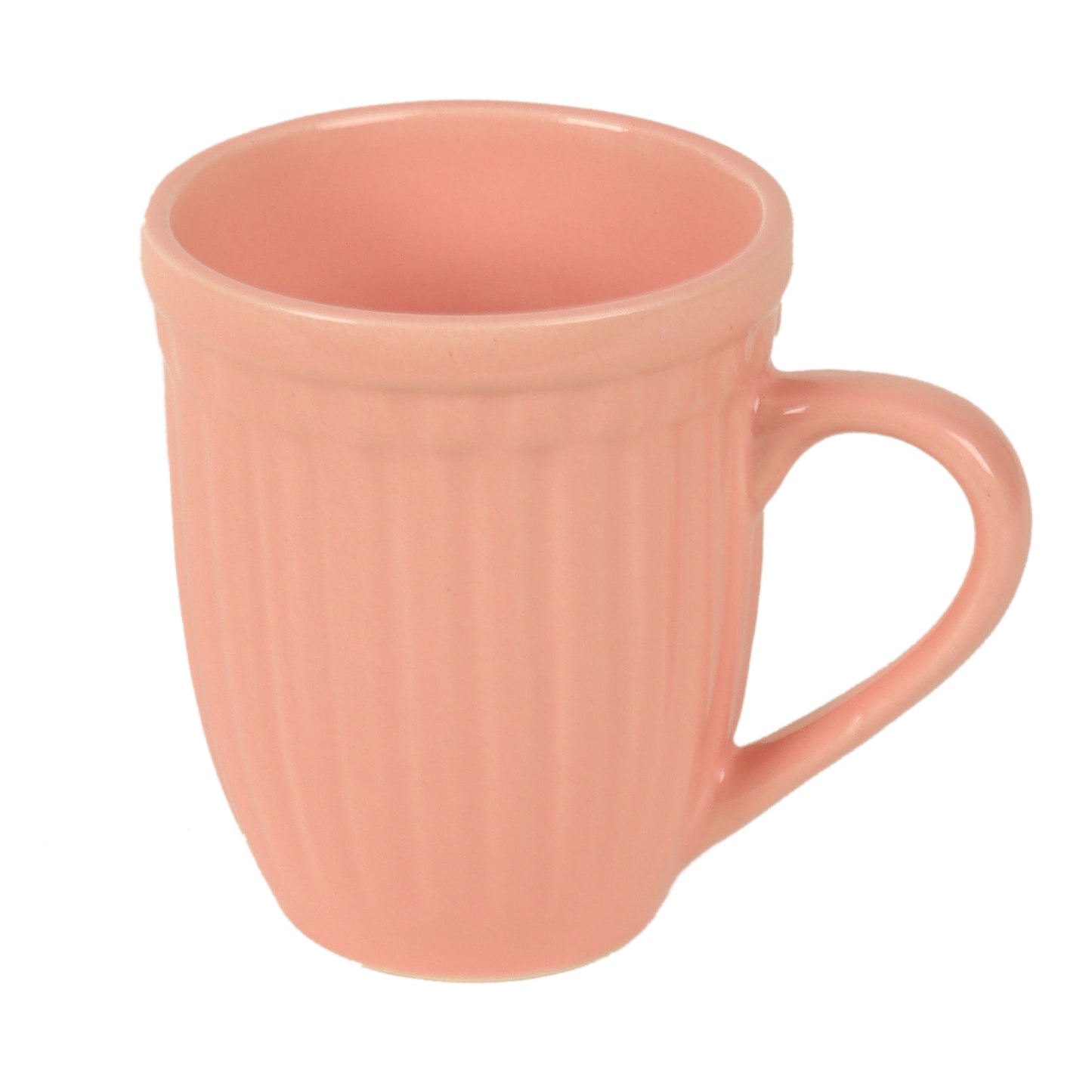 Pink Ceramic Mug with Bowl Set of 6