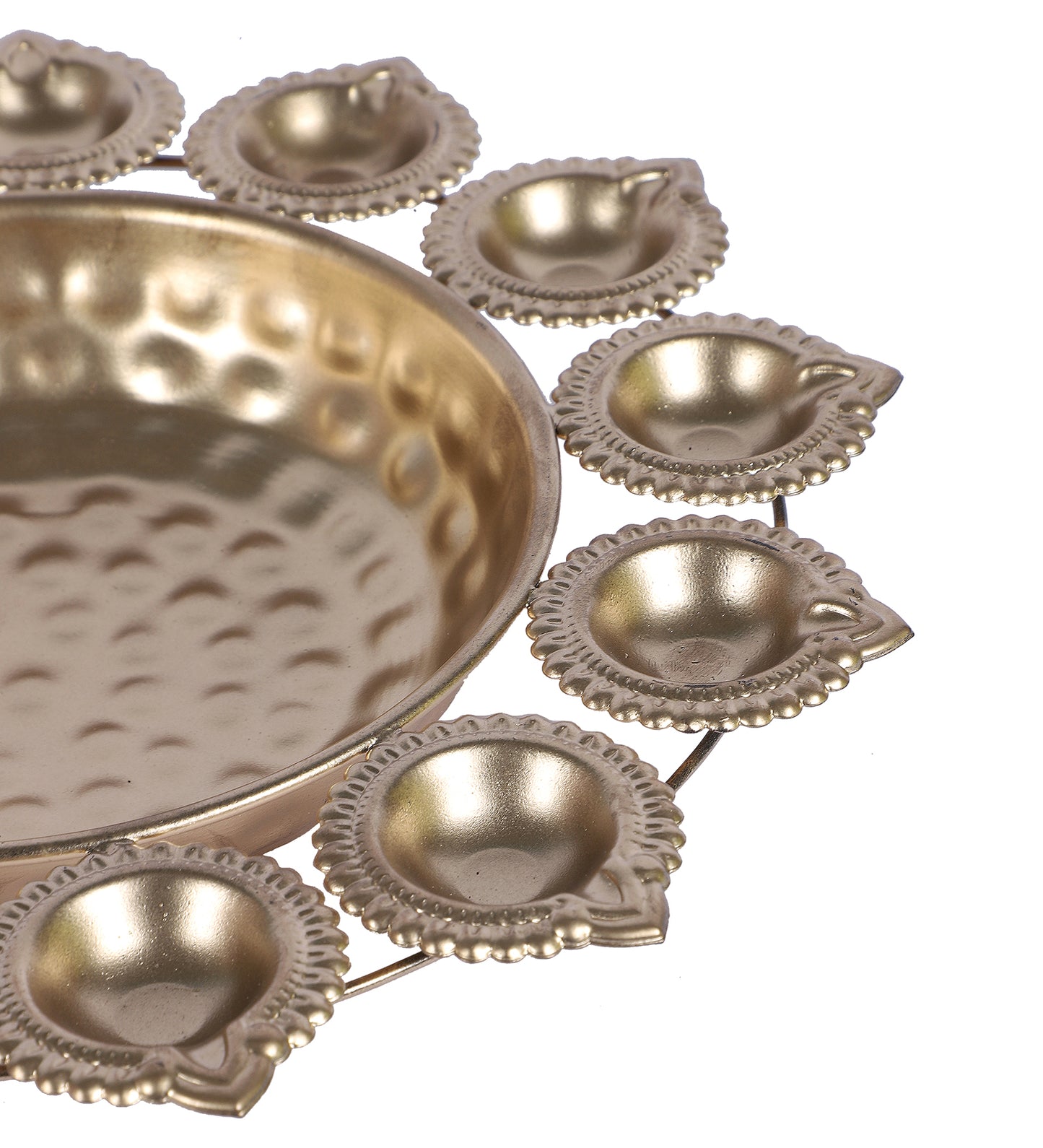 Gold Metal Dia Tealight Urli Set of 3