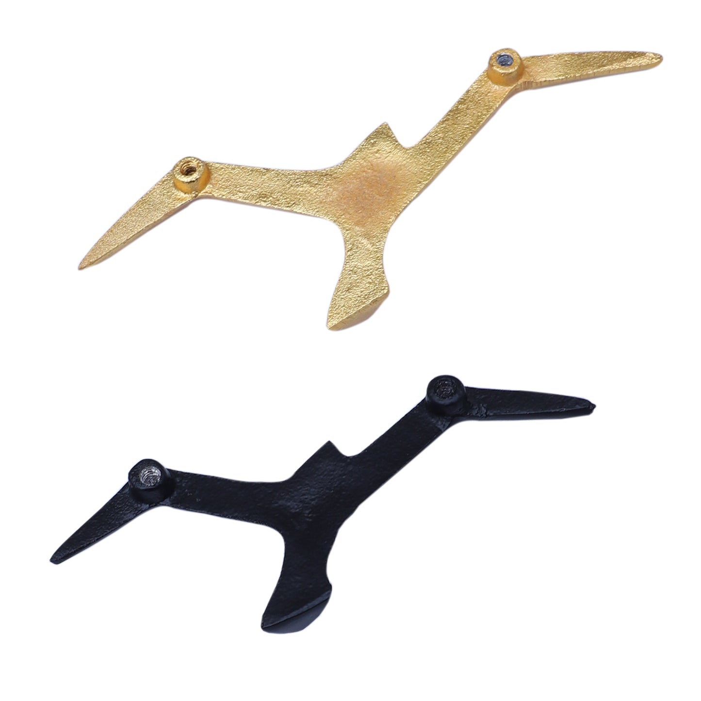 Black & Gold Flying Wings Bird Set of 4