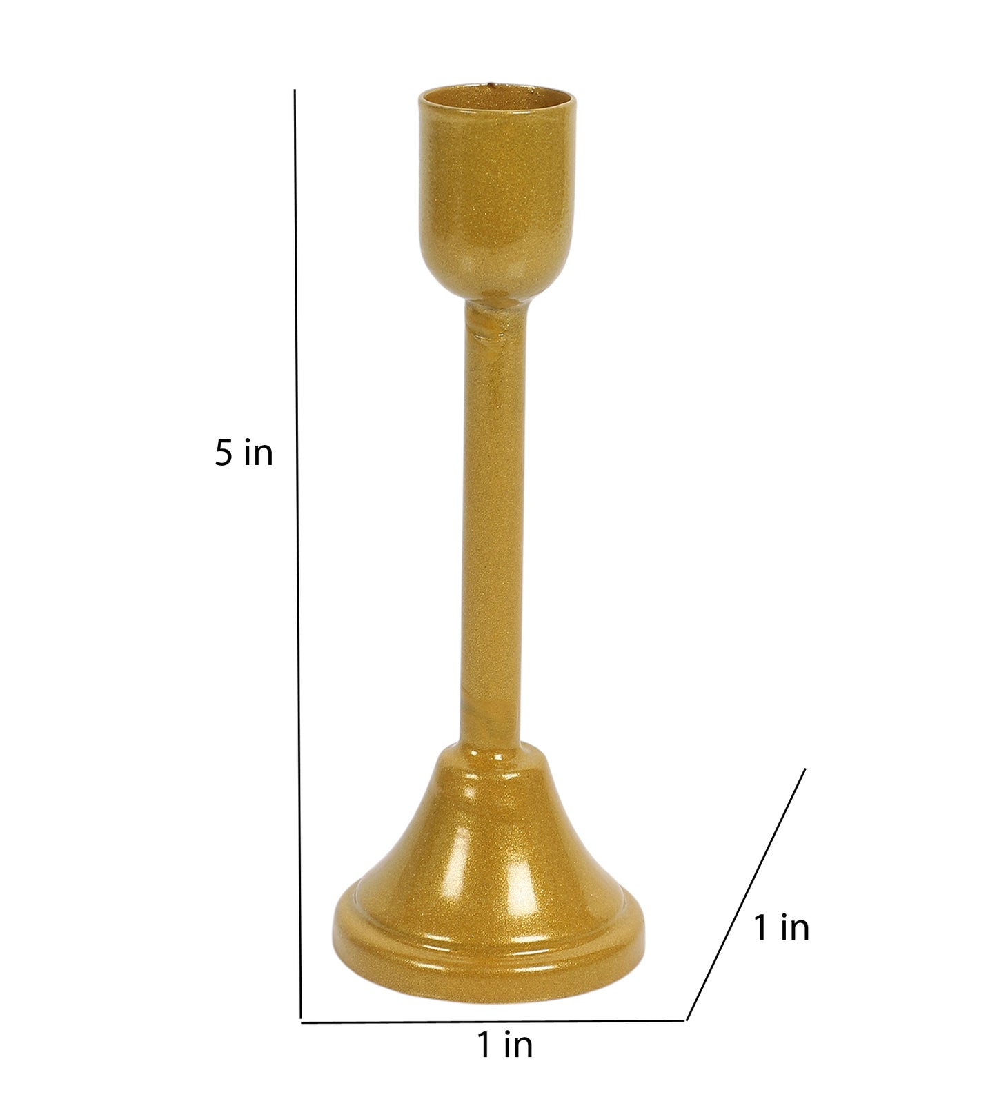 Small Black & Gold Candle Stand Set of 3
