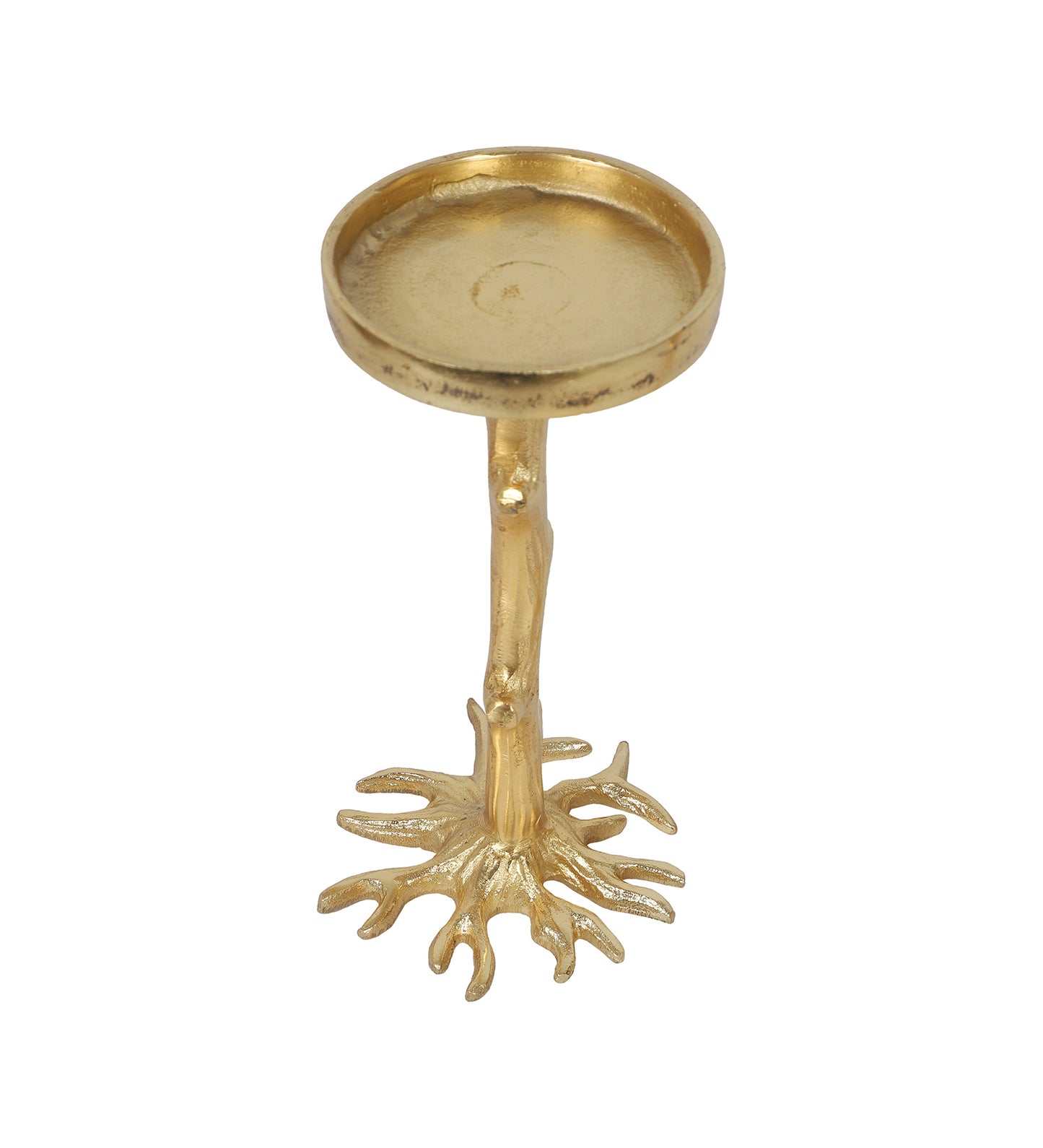 Cross Tree Aluminium Candle Stand Set of 2