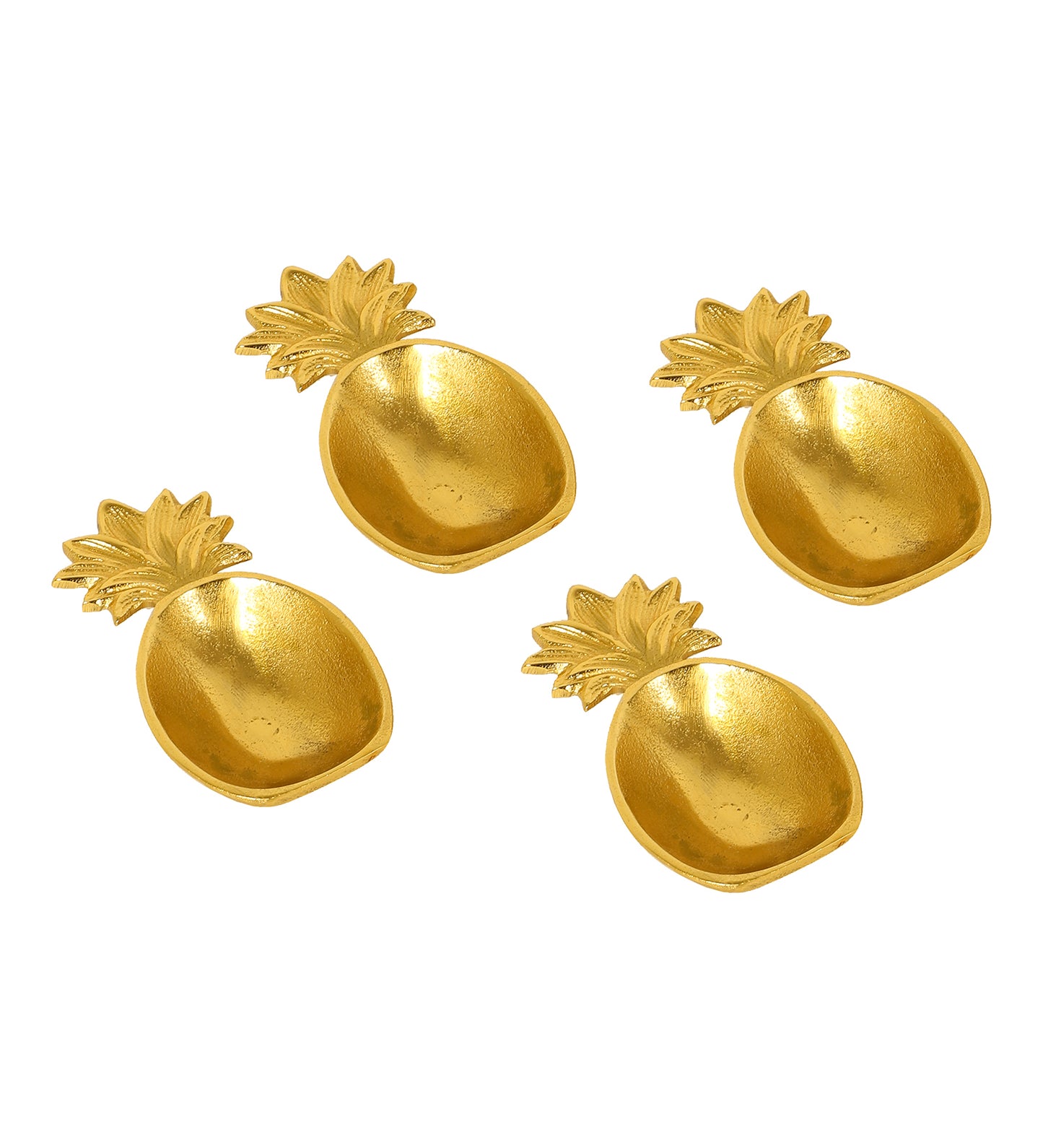 Pineapple ALuminium Platter Set of 4