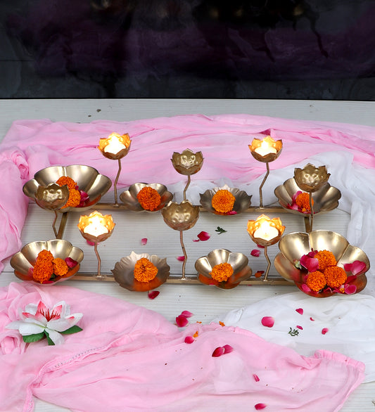 Metal Big Rangoli Urli Single