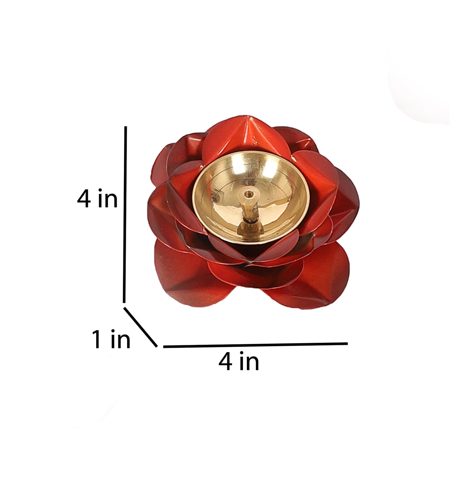 Rose Metal & Brass Dia Set of 4