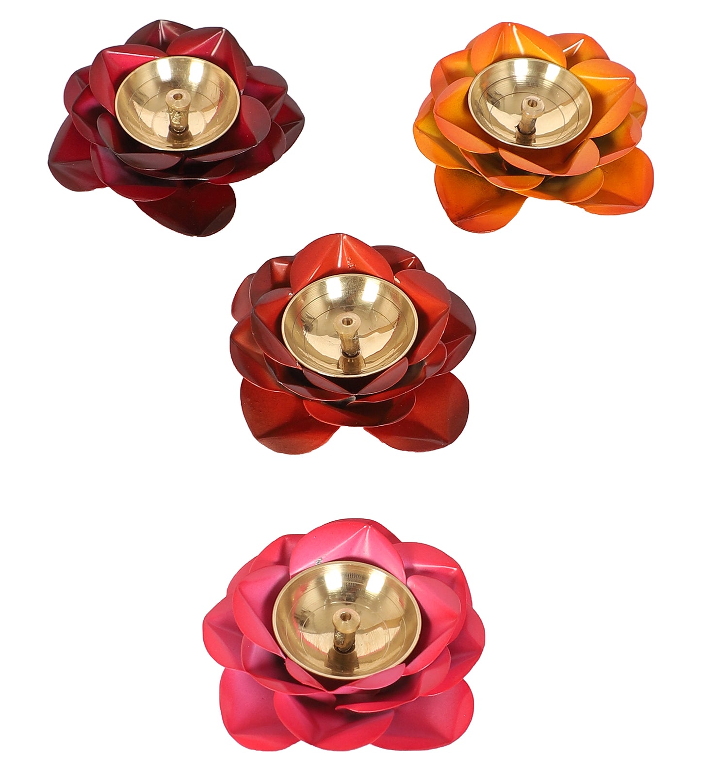 Rose Metal & Brass Dia Set of 4