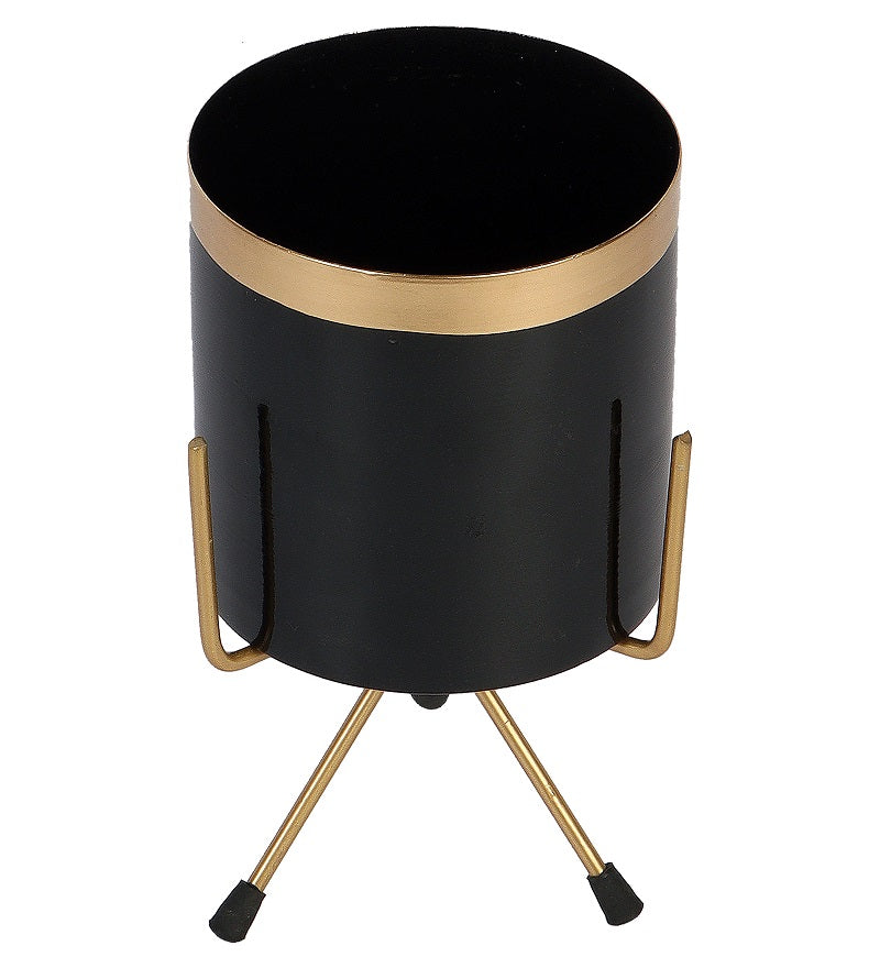 Black Pipe Planter With Stand Set of 3