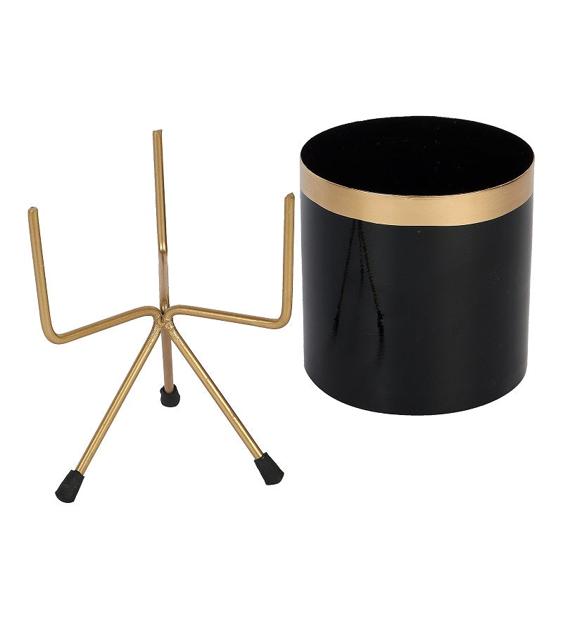 Black Pipe Planter With Stand Set of 3