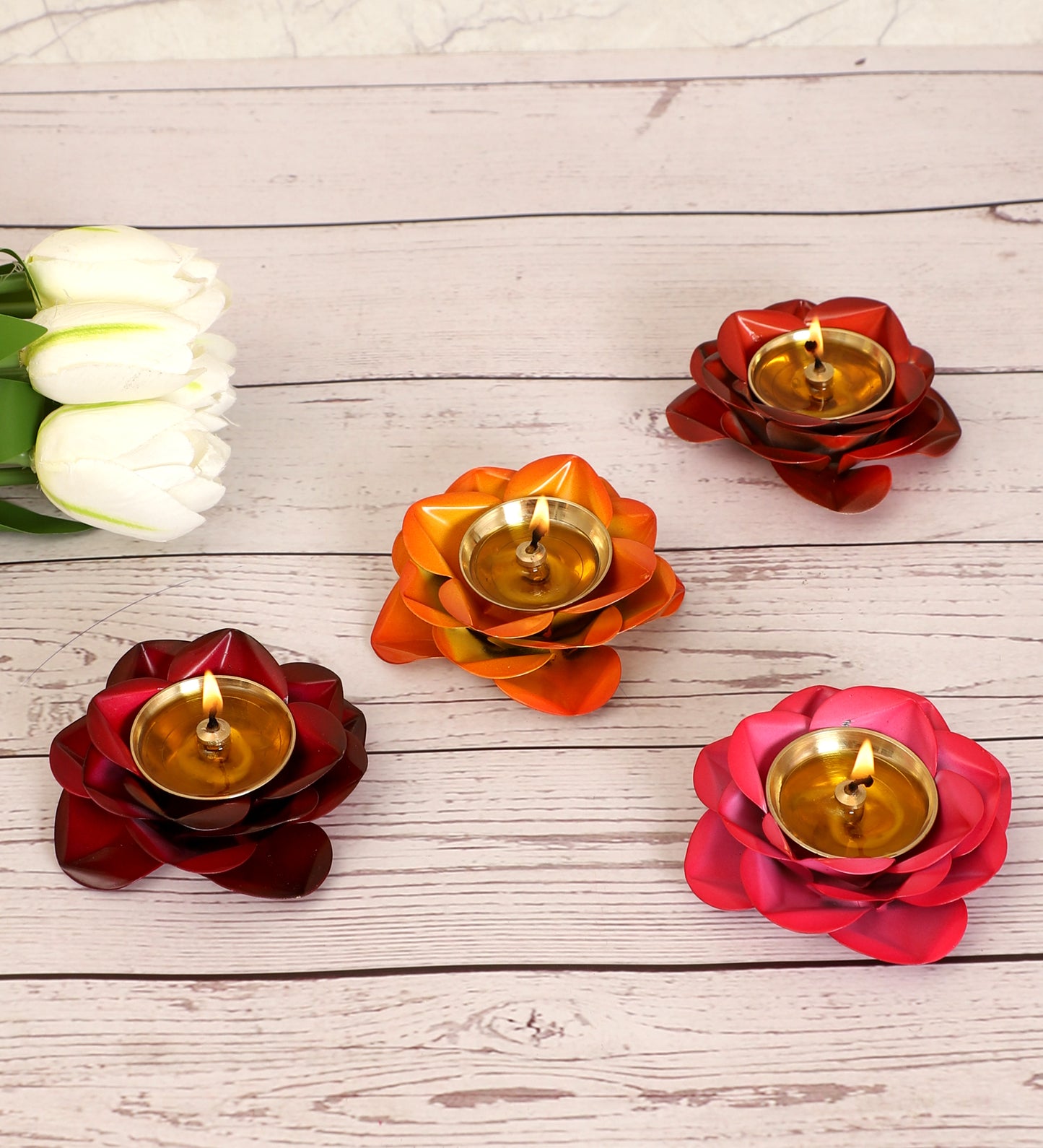 Small Multicolor Metal Dia Set of 3