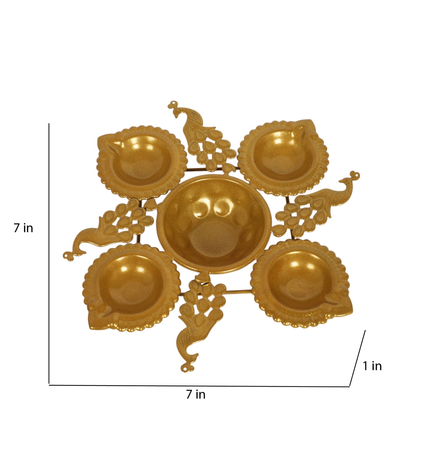 Peacock Small Dia Urli Set of 2