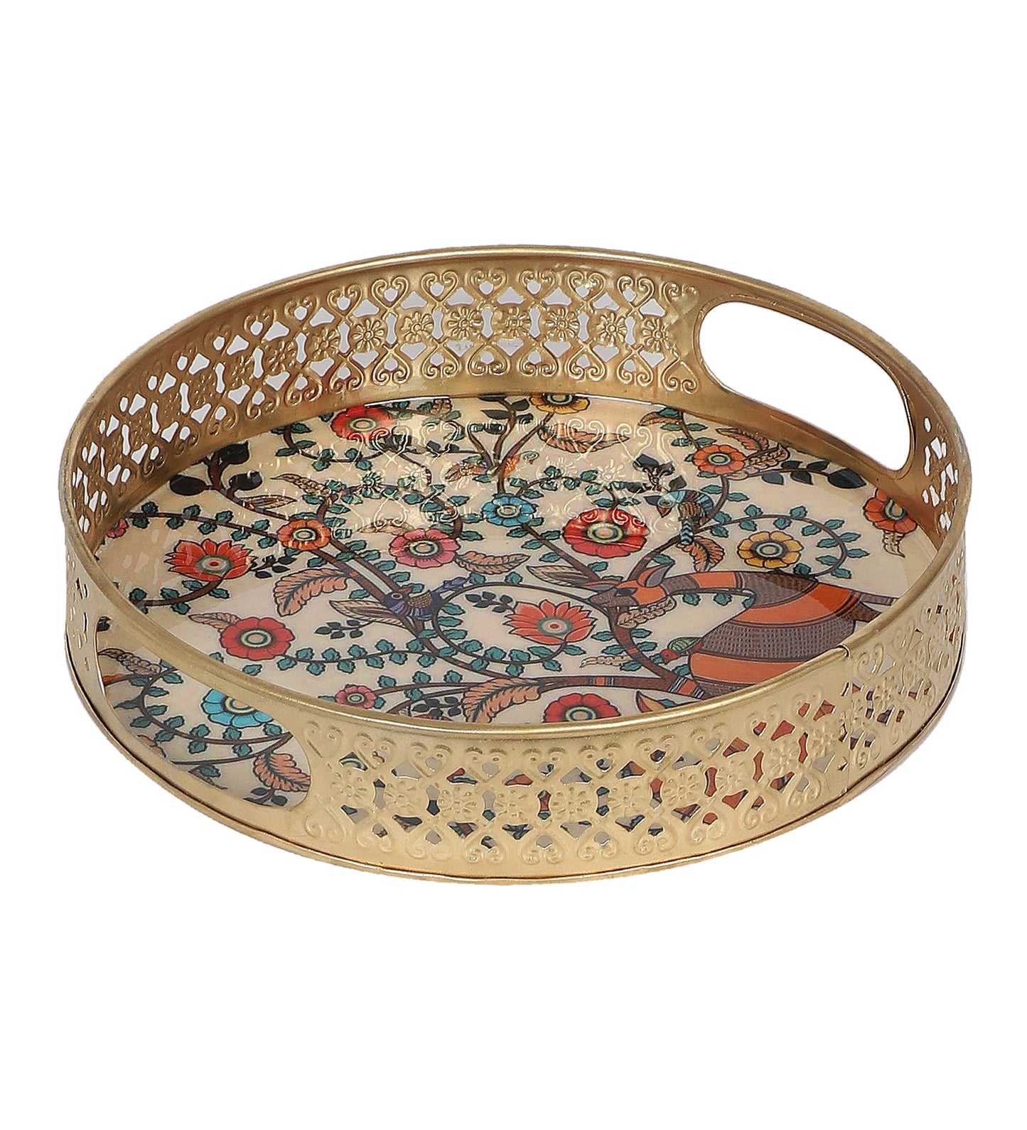 Peacock Tray Set of 2