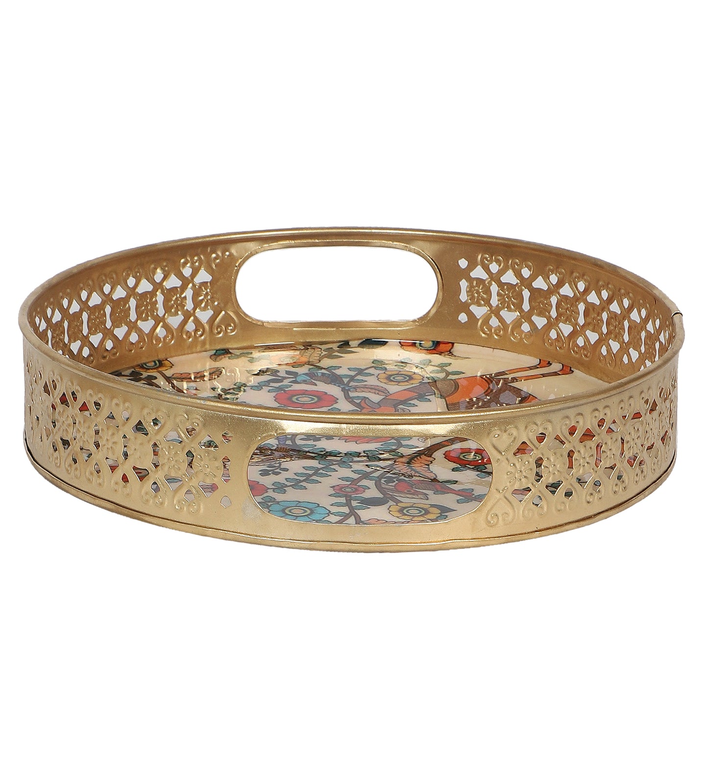 Peacock Tray Set of 2