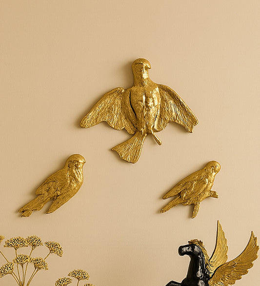 Gold Meena Fish Wall Art Set of 6