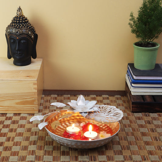 Gold & White urli Bowl