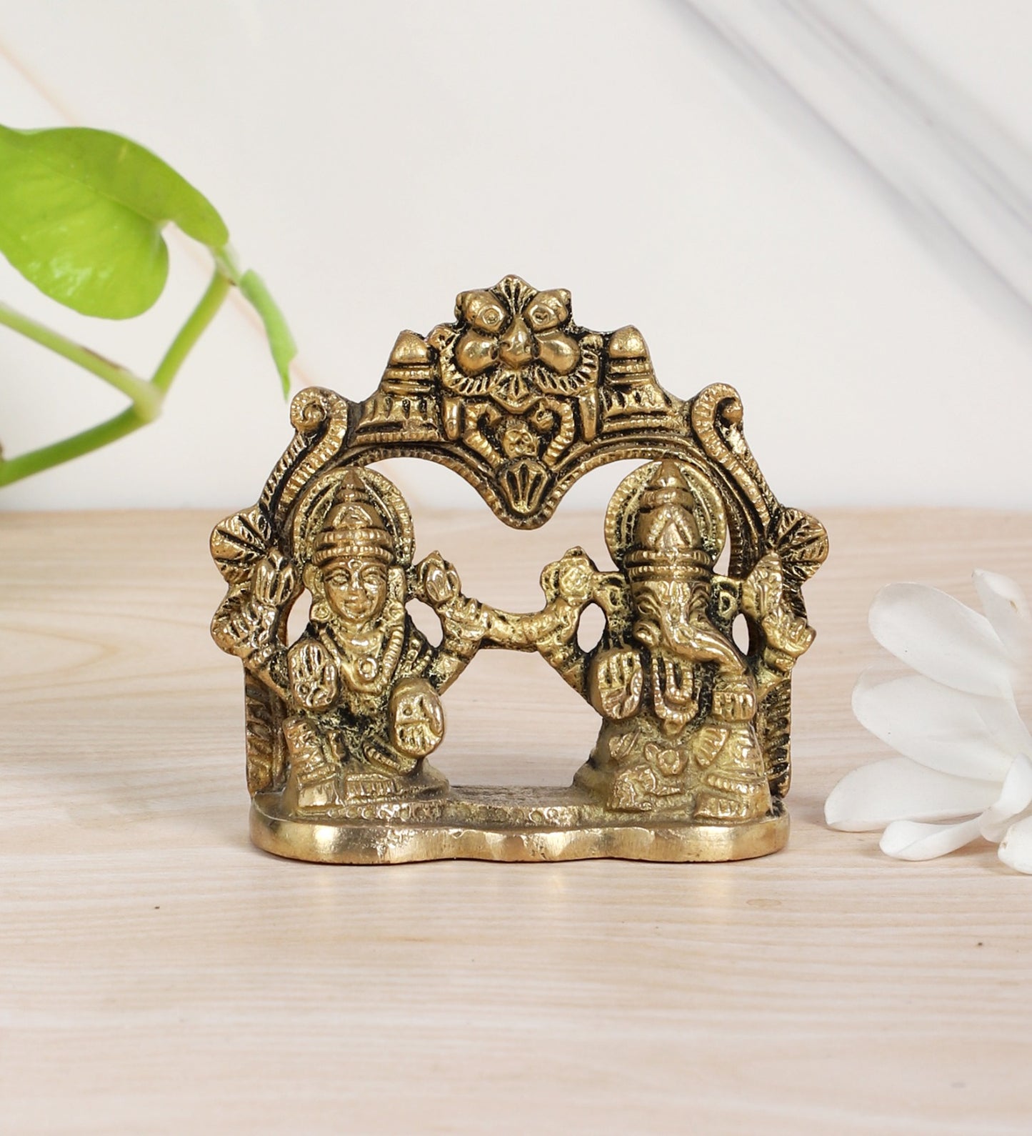 Brass laxmi Ganesh Idol