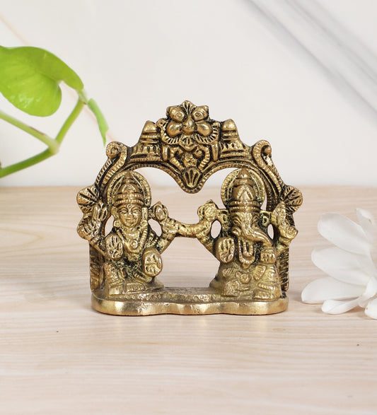 Brass laxmi Ganesh Idol